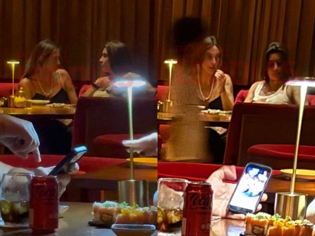 Lauana Prado e Tati Dias são flagradas em restaurante em clima de romance