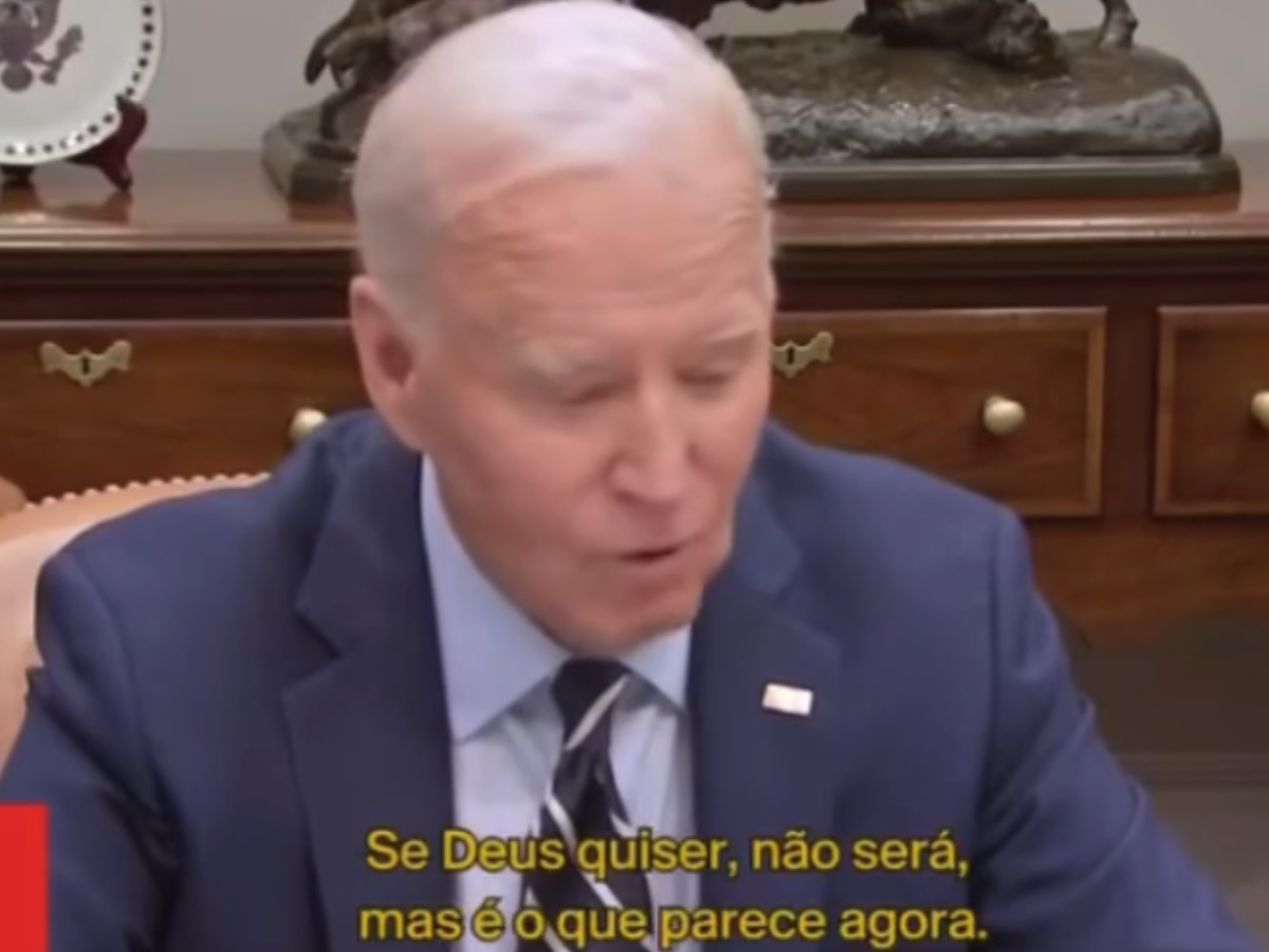 Joe Biden em pronunciamento sobre o Furacão Milton