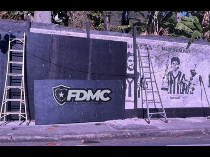 Obras do Canecão no Rio afeta muro de ídolos do Botafogo. Entenda!