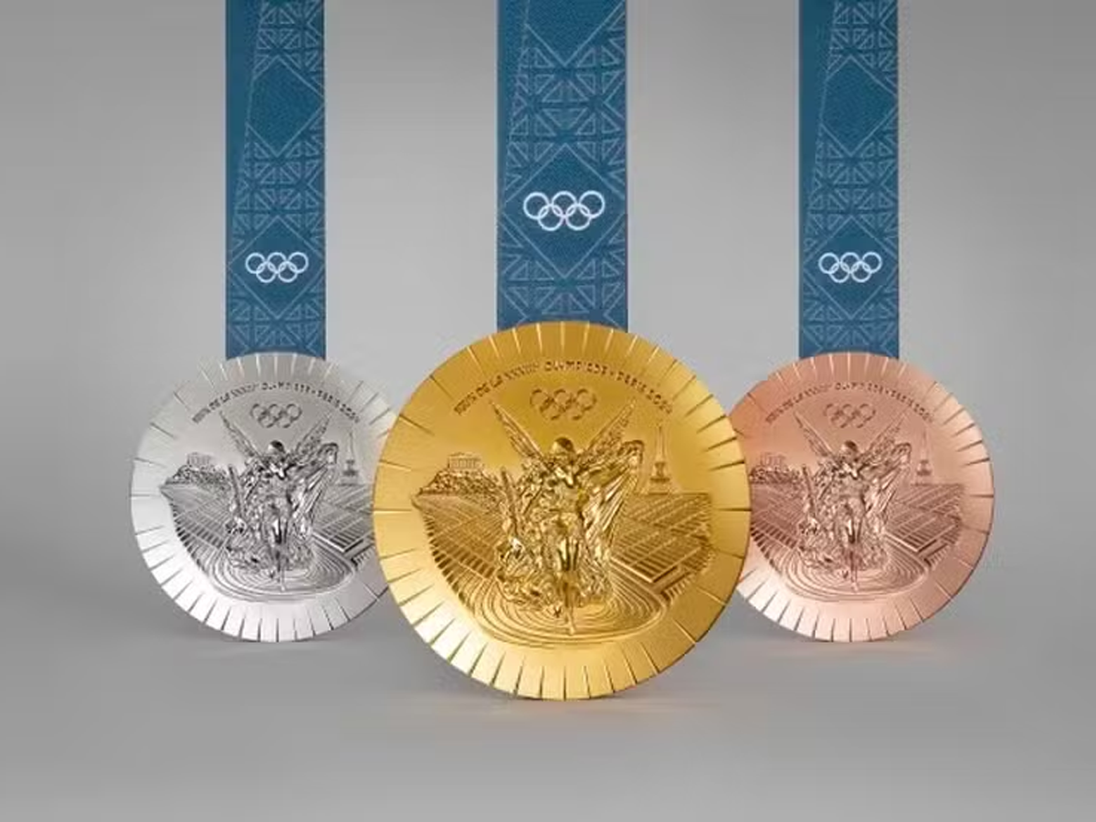 Medalhas que serão distribuídas em Paris-2024 (Divulgação)