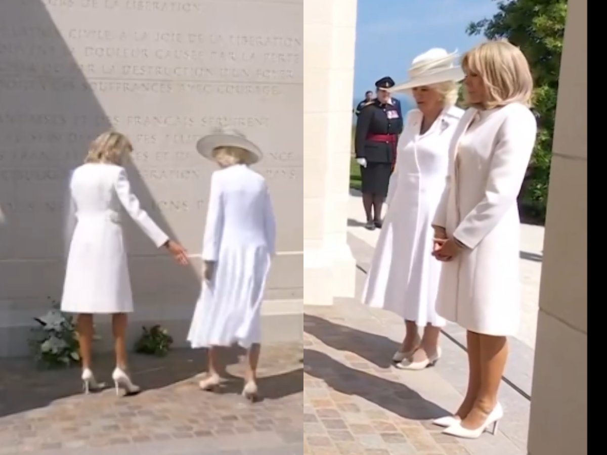 Rainha Camilla e Brigitte Macron (X)