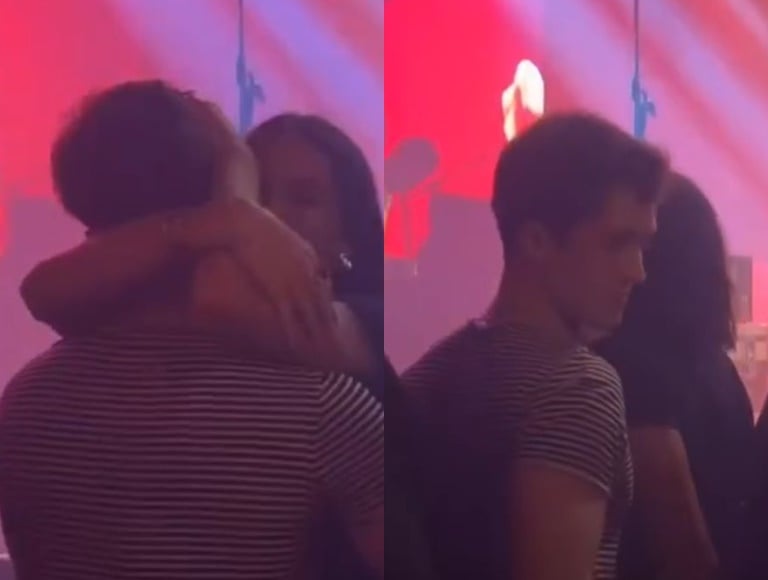 João Guilherme e Bruna Marquezine são flagrados aos beijso durante show em São Paulo (Créditos: Gossip do Dia)