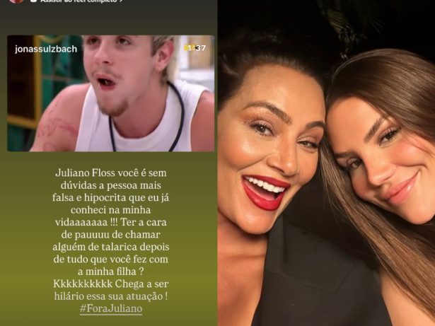 Em defesa da filha, mãe de Vivi Wanderley dispara contra Juliano Floss: “Falso e hipócrita”