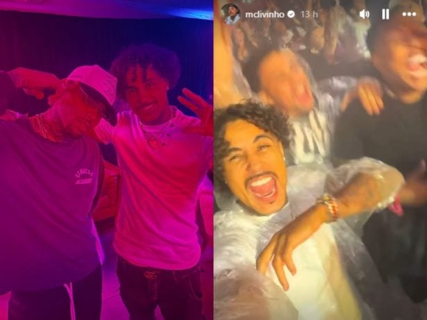 MC Livinho e Chris Brown se encontram após show do rapper