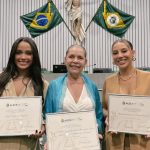 Renata e Eva do BBB25 são homenageadas na Assembleia Legislativa do Estado do Ceará