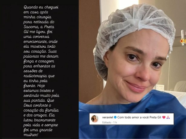 Vera Viel relembra apoio de Preta Gil durante tratamento contra o câncer