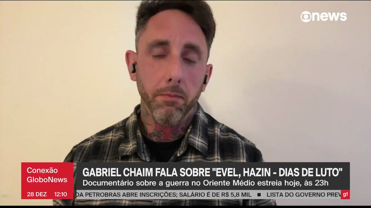 Gabriel Chaim (Reprodução / GloboNews)