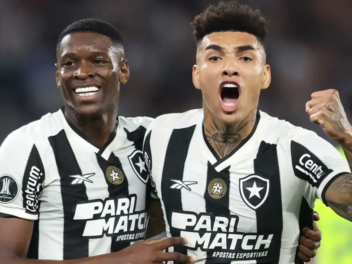 O Botafogo venceu o Palmeiras por 2 a 1, pelas oitavas de final da Libertadores (Reprodução)