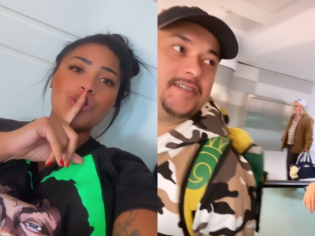 Nina Capelly e J-Dê Beatz (Reprodução Instagram/ montagem)
