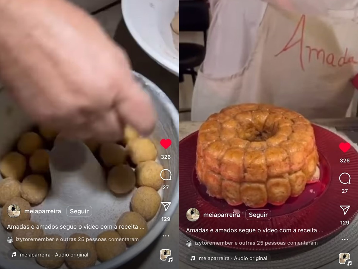 Virginia Fonseca foi presenteada com um "bolo de bolinha" por Meia Parreira, funcionária do SBT (Reprodução: Instagram / SBT)