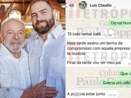 Casos de família: vaza print de filho de Lula xingando Janja em conversa com ex