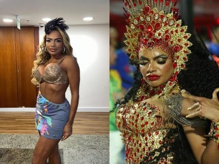 Quitéria Chagas, atriz, está de volta ao prestigiado cargo de Rainha de Bateria do Império Serrano para o Carnaval de 2025 (Reprodução: Instagram)