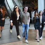 Maiara e Maraisa posam para fotos durante passeio em shopping de luxo no Rio