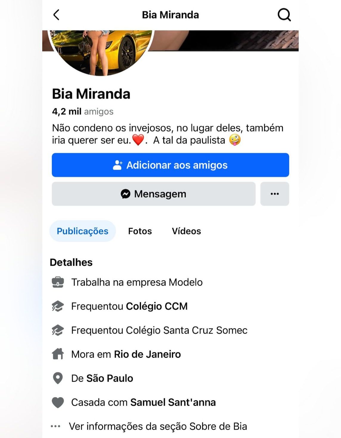 Reprodução / Facebook