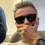 Lucas Lima brinca ao pegar voo com outros famosos: “Se cair, nem sou citado”