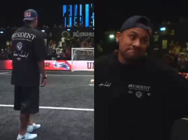 Zero preocupações: Fora da lista de Ancelotti, Neymar guarda pênalti na King’s League