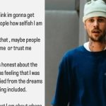 Bieber compartilha reflexão sobre falhas pessoais: “Fiz coisas que machucaram”