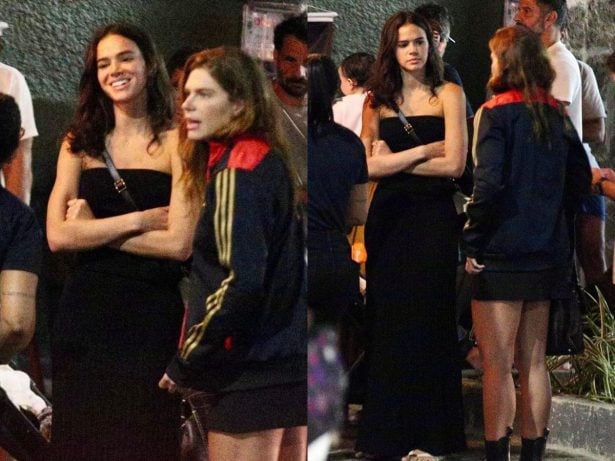 Noite carioca: Bruna Marquezine e Mariana Goldfarb se divertem em barzinho