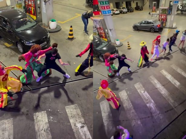 Cristiano, dupla com Zé Neto, dança com integrantes da Carreta Furacão e viraliza