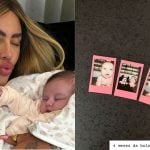 Rafaella Santos celebra mesversário da sobrinha Helena, 3ª filha de Neymar