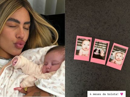 Rafaella Santos celebra mesversário da sobrinha Helena, 3ª filha de Neymar