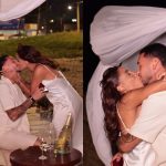 Loma é pedida em casamento na praia: “Escolheria mil vezes”