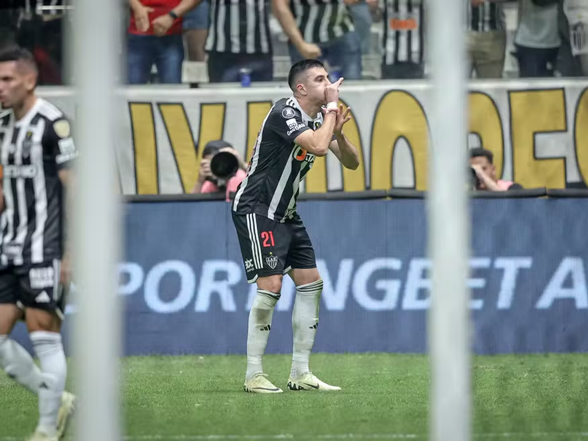 Atlético-MG venceu o San Lorenzo (ARG) com gol de Battaglia e se classificou para as quartas de final da Libertadores (Pedro Souza/Atlético-MG)