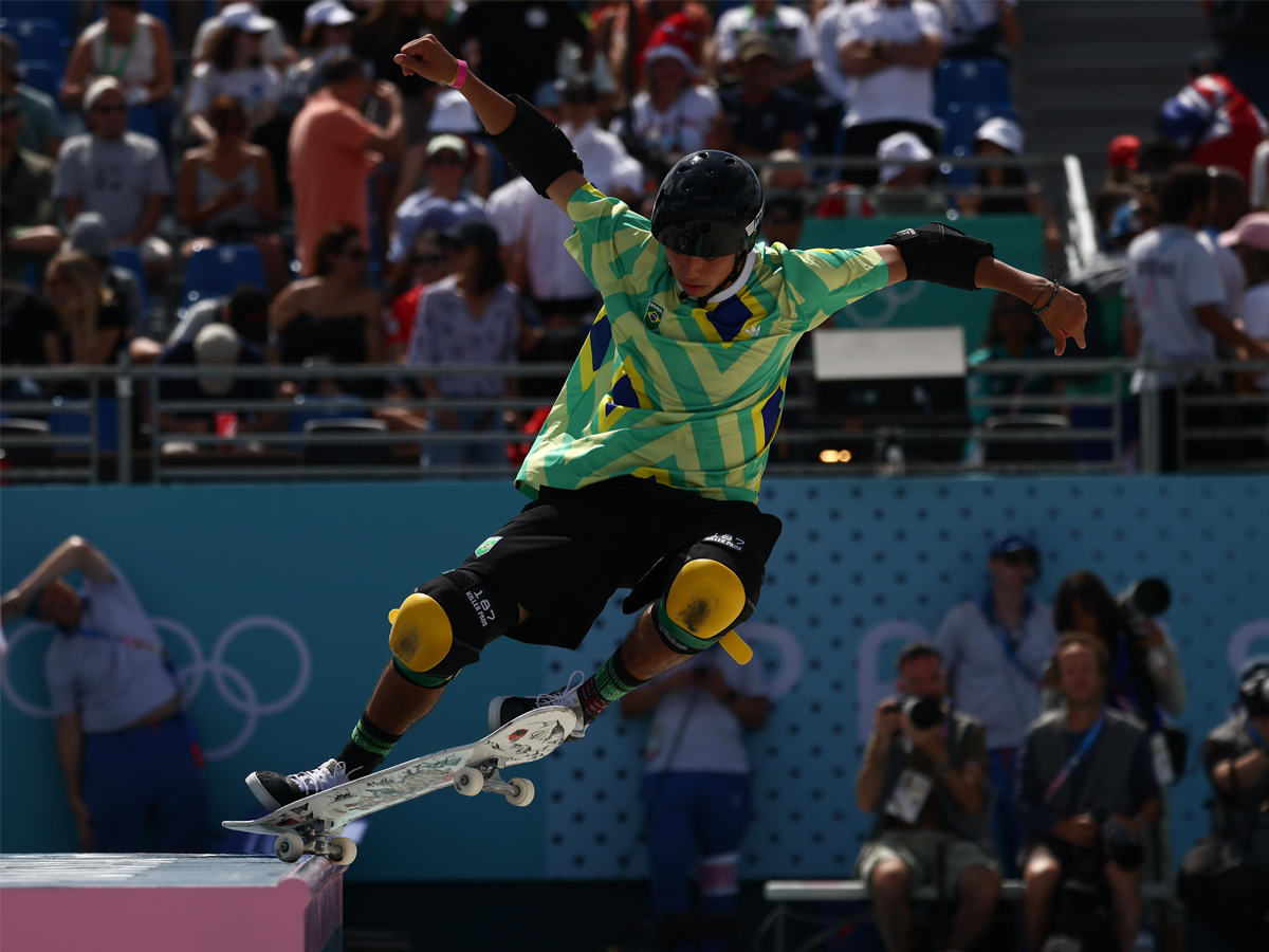 Augusto Akio, o "Japinha", levou a medalha de bronze para o Brasil no skate park (Luiza Moraes/COB)