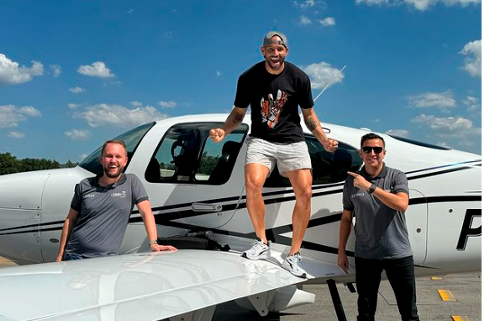 O goleiro tem o sonho de ser piloto de avião. Foto: Reprodução