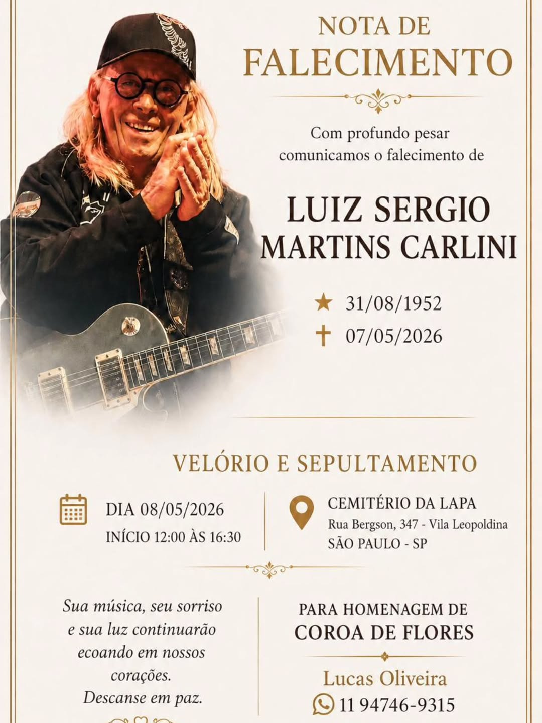 Reprodução: Instagram/@luizcarlini_oficial