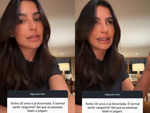 Recém-solteira, Cíntia Chagas diz que ser divorciada é “chiquíssimo”