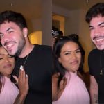 Fizeram as pazes? Camila Loures e Álvaro se reencontram em festa de Carlinhos nos EUA