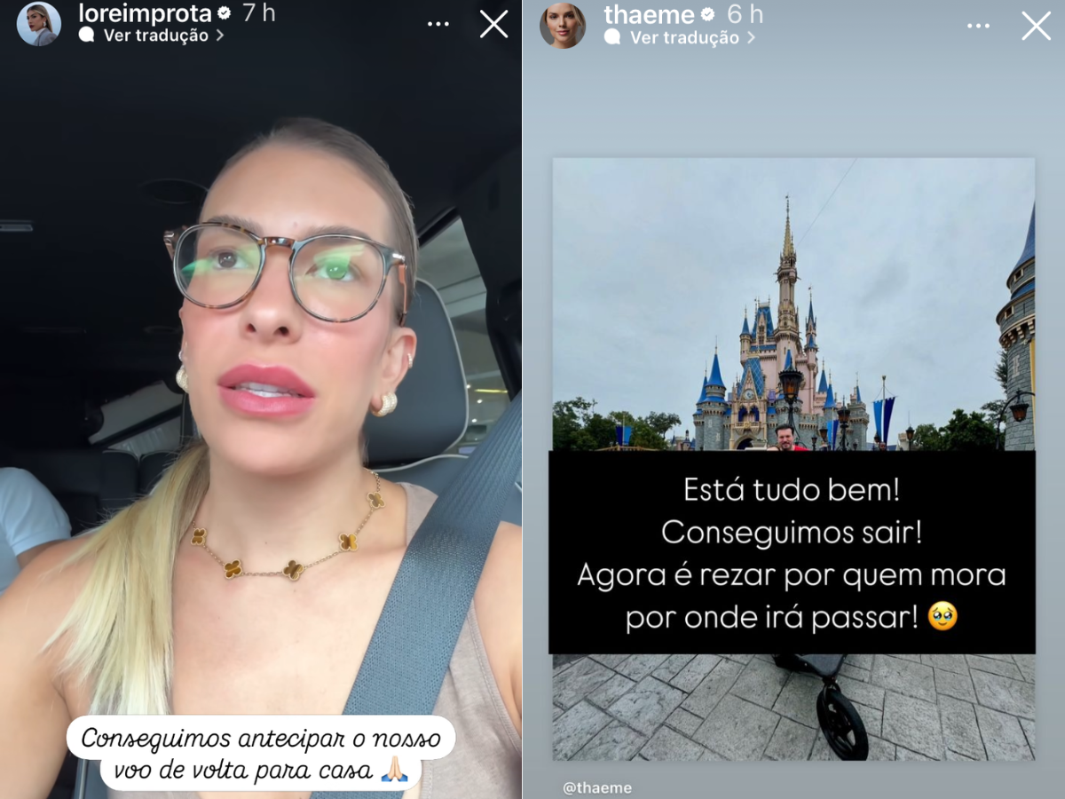 Lore Improta e Thaeme via story / Reprodução