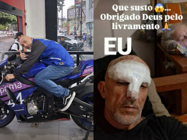 Cristian Cravinhos se defende de acusações após cair de moto: “Nada de álcool ou afins”