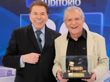 Carlos Alberto de Nóbrega e Silvio Santos (Reprodução)