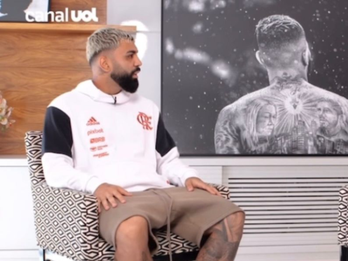 Gabigol em entrevista (Reprodução/UOL)