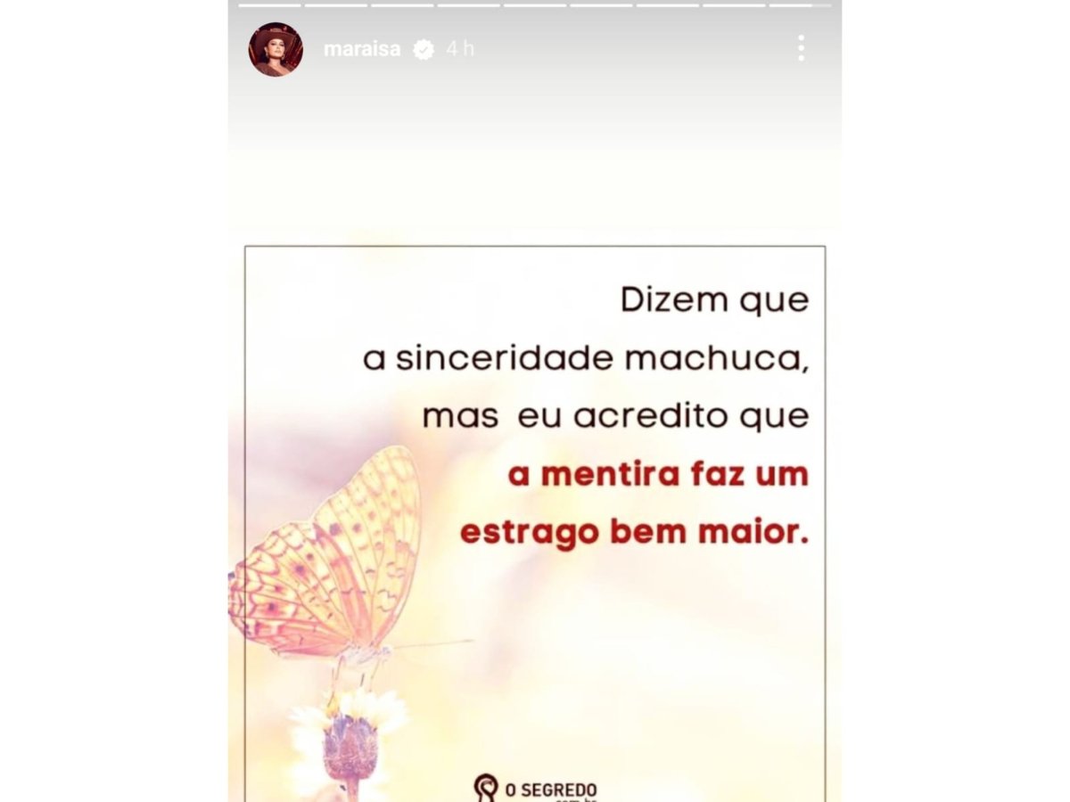 Story de Maraisa - Reprodução/Instagram