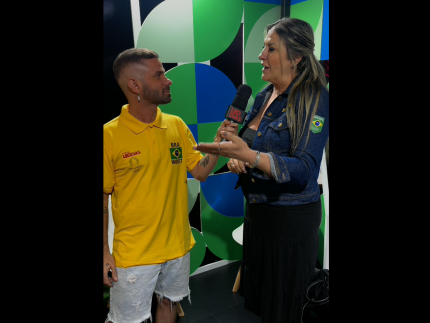 Carla Moreschi, mãe de Gabi, goleira sensação do handebol feminino, deu entrevista ao portal LeoDias (Reprodução)