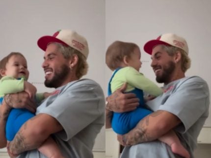 José Leonardo fala “papai” pela primeira vez e Zé Felipe se derrete: “Agora saiu”