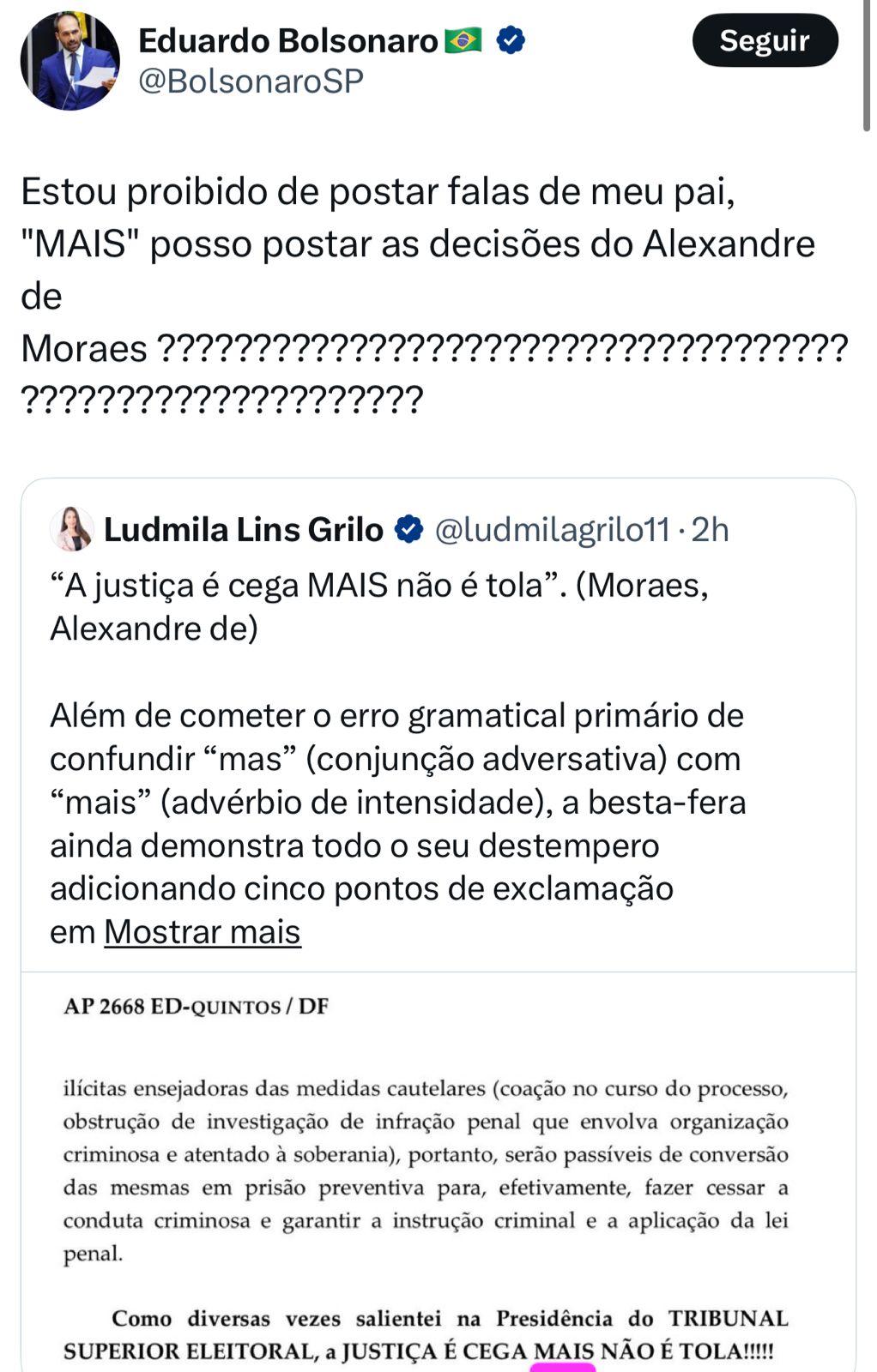 Reprodução/Print X