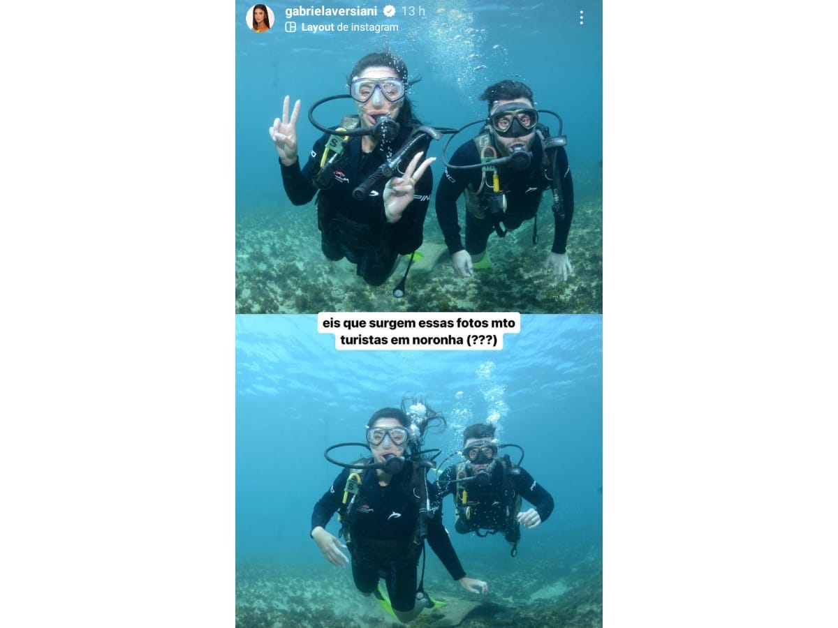 Durante os dias de gravação do clipe, Gabriela contou que Murilo a chamou para mergulhar em Fernando de Noronha