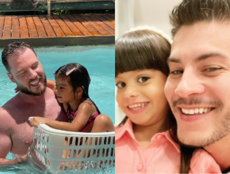 Filha de Arthur Aguiar, Sophia atualmente vive com o padrasto, Thiago Nigro