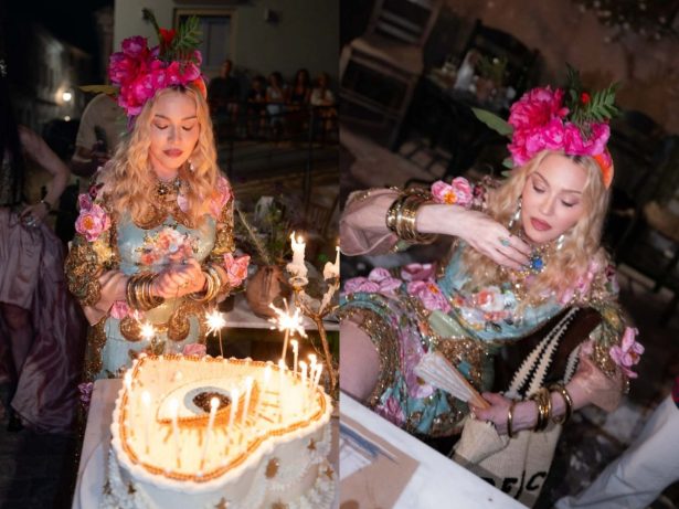Madonna abre álbum do aniversário de 68 anos na Grécia ao lado de filhos e namorado