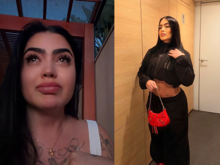 MC Mirella chora após ter endereço exposto e teme pela segurança da filha