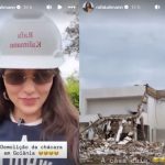 Rafa Kalimann derruba chácara em Goiânia após problemas estruturais: “Começar do zero”