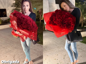 Ator da Globo envia buquê de flores e está “obcecado” por Maya Massafera
