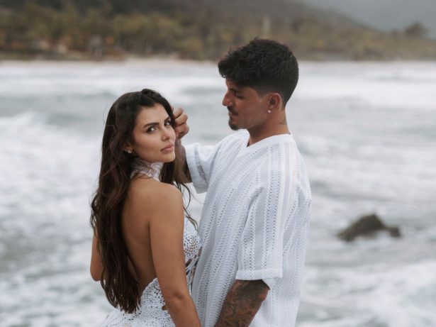 Enfim, casados: Gabriel Medina e Isabella Arantes têm cerimônia emocionante em São Sebastião