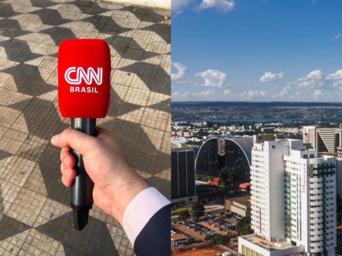 Repórter da CNN Brasil despenca do terceiro andar de um prédio no bairro Asa Norte (Reprodução/Montagem portal LeoDias)