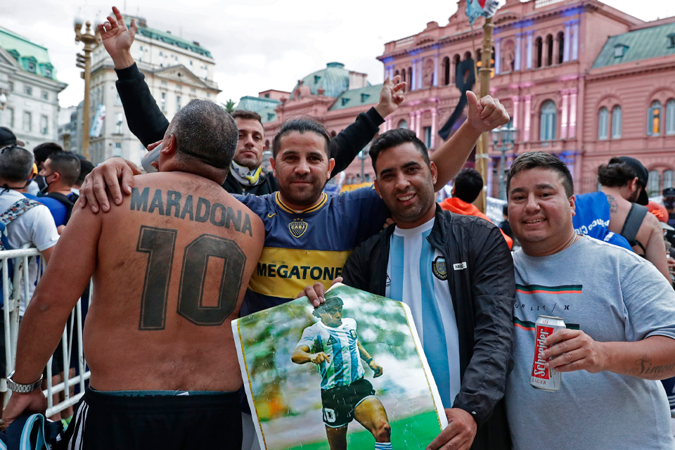 Velório de Maradona, na Argentina. Foto: Reprodução