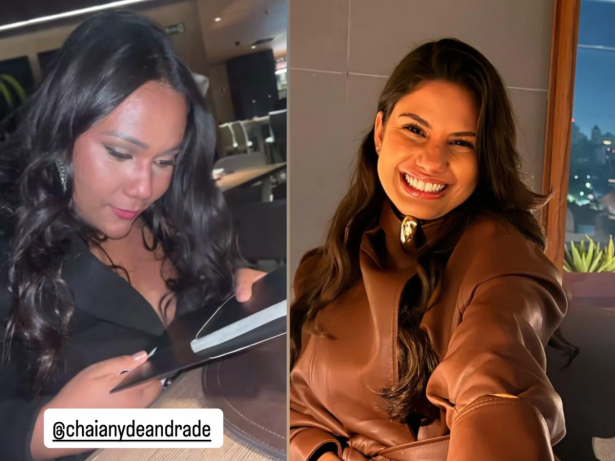 Chaiany janta com Gabi e se choca com o valor da conta: “Tá compensando a vida de rico?”